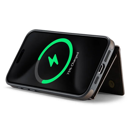 MAGKING K2 Series For iPhone 13 Pro Max Case Compatible with MagSafe PC+TPU+PU Leather RFID Blocking Phone Cover with Wallet