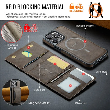 MAGKING K2 Series For iPhone 13 Pro Max Case Compatible with MagSafe PC+TPU+PU Leather RFID Blocking Phone Cover with Wallet