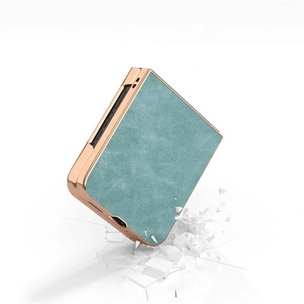 For Motorola Razr 50 Ultra 5G Case Electroplating PU+PC Shockproof Phone Cover