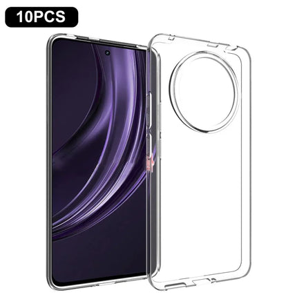 10Pcs / Pack For Realme Realme 13+ 5G / 13 Pro 5G (China) Clear Case Watermark-Free TPU Protective Cover