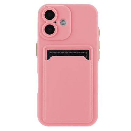 For iPhone 16 Plus Case Flexible TPU Phone Cover with Back Card Slot