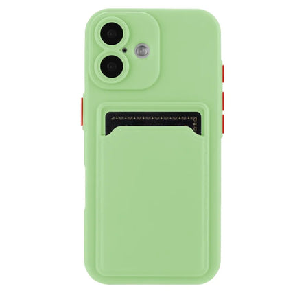 For iPhone 16 Plus Case Flexible TPU Phone Cover with Back Card Slot