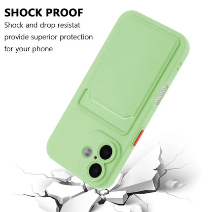 For iPhone 16 Plus Case Flexible TPU Phone Cover with Back Card Slot
