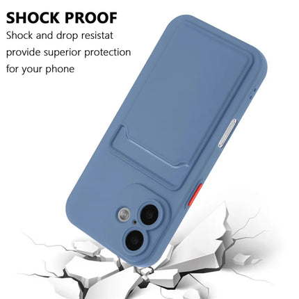 For iPhone 16 Plus Case Flexible TPU Phone Cover with Back Card Slot