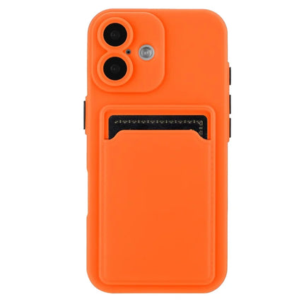 For iPhone 16 Plus Case Flexible TPU Phone Cover with Back Card Slot