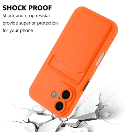 For iPhone 16 Plus Case Flexible TPU Phone Cover with Back Card Slot