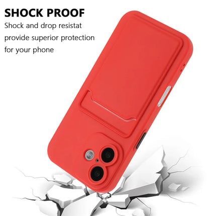 For iPhone 16 Plus Case Flexible TPU Phone Cover with Back Card Slot