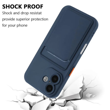 For iPhone 16 Plus Case Flexible TPU Phone Cover with Back Card Slot