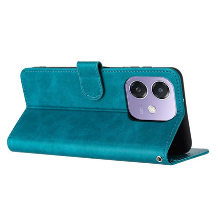 Stand Phone Case For Oppo A3x 4G / 5G (India) / A3 4G / 5G / A40 4G / A60 5G PU Leather Wallet Cover Calf Texture