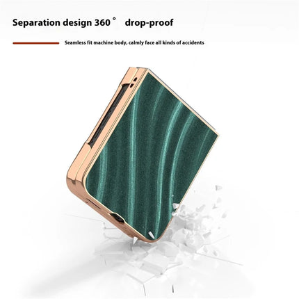 For Motorola Razr 50 5G Case Electroplating Phone Cover Milky Way Pattern PU+TPU Protective Case