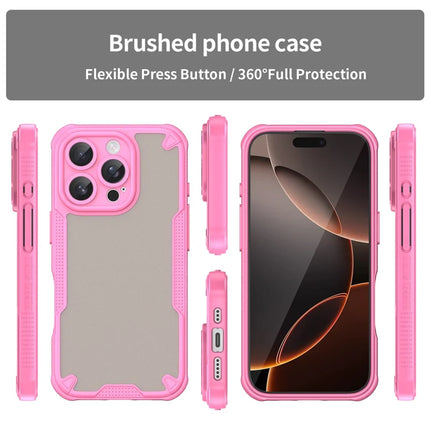 Armor Series For iPhone 16 Pro Max Case PC+TPU Semi-Transparent Frosted Finish Protective Phone Cover