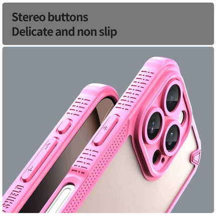 Armor Series For iPhone 16 Pro Max Case PC+TPU Semi-Transparent Frosted Finish Protective Phone Cover