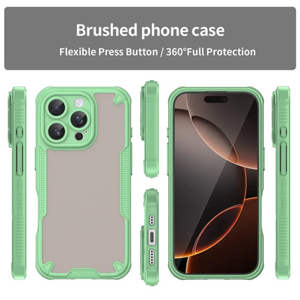 Armor Series For iPhone 16 Pro Max Case PC+TPU Semi-Transparent Frosted Finish Protective Phone Cover