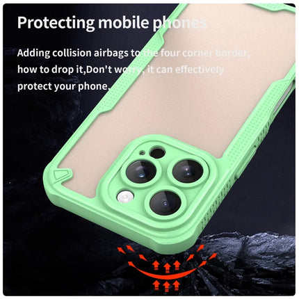 Armor Series For iPhone 16 Pro Max Case PC+TPU Semi-Transparent Frosted Finish Protective Phone Cover