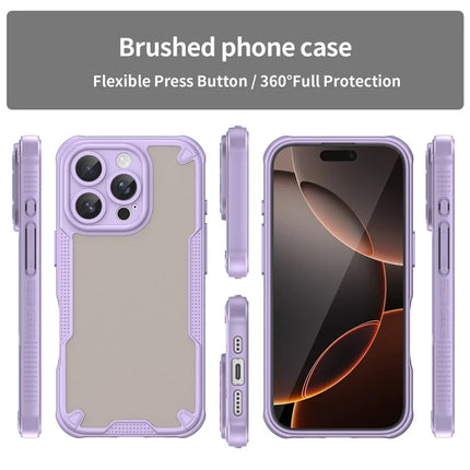 Armor Series For iPhone 16 Pro Max Case PC+TPU Semi-Transparent Frosted Finish Protective Phone Cover