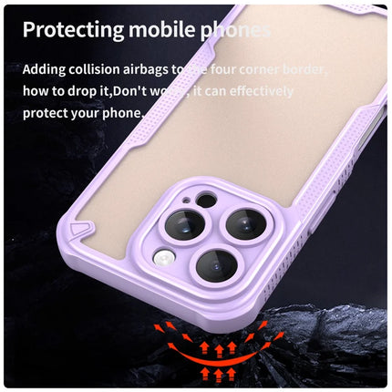 Armor Series For iPhone 16 Pro Max Case PC+TPU Semi-Transparent Frosted Finish Protective Phone Cover