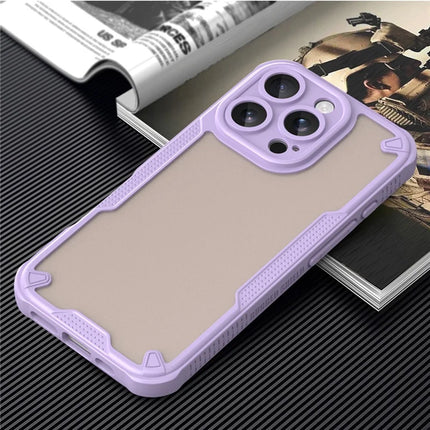Armor Series For iPhone 16 Pro Max Case PC+TPU Semi-Transparent Frosted Finish Protective Phone Cover