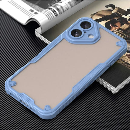 Armor Series For iPhone 16 Case PC+TPU Semi-Transparent Frosted Finish Protective Phone Cover