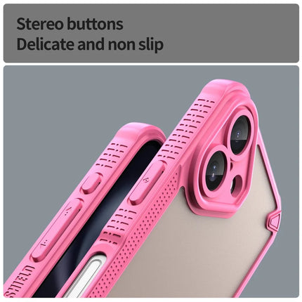 Armor Series For iPhone 16 Plus Case PC+TPU Semi-Transparent Frosted Finish Protective Phone Cover