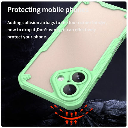 Armor Series For iPhone 16 Plus Case PC+TPU Semi-Transparent Frosted Finish Protective Phone Cover