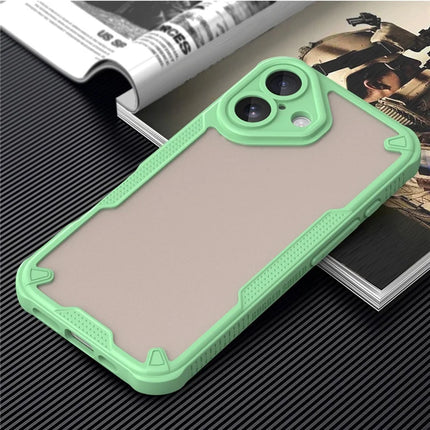 Armor Series For iPhone 16 Plus Case PC+TPU Semi-Transparent Frosted Finish Protective Phone Cover