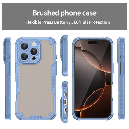 Armor Series For iPhone 16 Pro Case PC+TPU Semi-Transparent Frosted Finish Protective Phone Cover