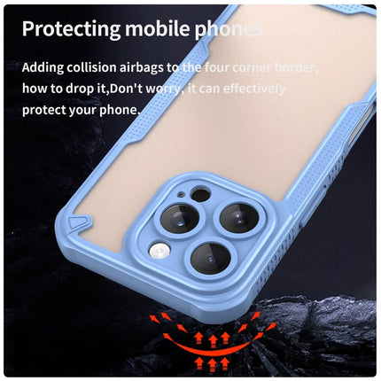 Armor Series For iPhone 16 Pro Case PC+TPU Semi-Transparent Frosted Finish Protective Phone Cover