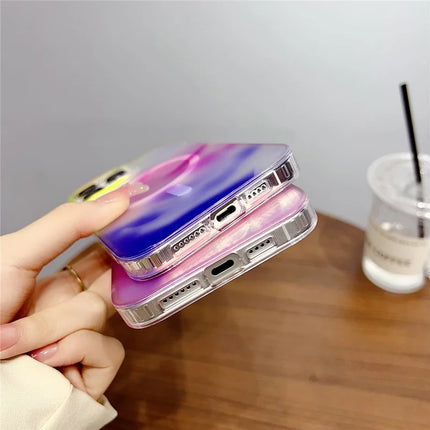 For iPhone 16 Pro Max Case Compatible with MagSafe Ink Painting IMD PC+TPU Phone Cover