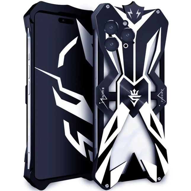 For iPhone 16 Pro Max Case Shockproof Aluminum Alloy Phone Cover