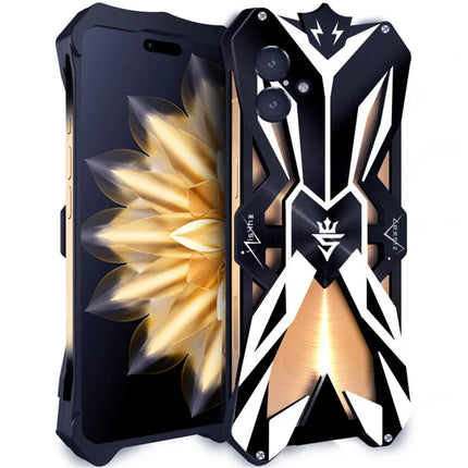 For iPhone 16 Plus Case Shockproof Aluminum Alloy Phone Cover
