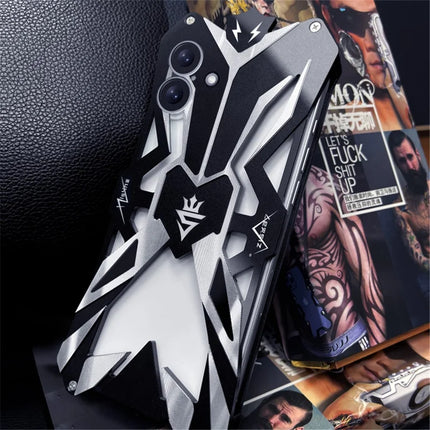 For iPhone 16 Plus Case Shockproof Aluminum Alloy Phone Cover