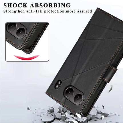 DF-06 For OnePlus Nord 4 Phone Case Line Imprint Leather Wallet Cover