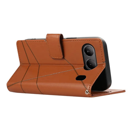 DF-06 For OnePlus Nord 4 Phone Case Line Imprint Leather Wallet Cover