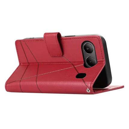 DF-06 For OnePlus Nord 4 Phone Case Line Imprint Leather Wallet Cover