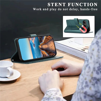 DF-06 For OnePlus Nord 4 Phone Case Line Imprint Leather Wallet Cover