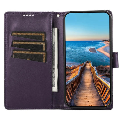 DF-06 For OnePlus Nord 4 Phone Case Line Imprint Leather Wallet Cover