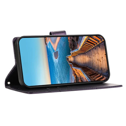 DF-06 For OnePlus Nord 4 Phone Case Line Imprint Leather Wallet Cover
