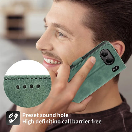 DIERFENG DF-03 For OnePlus Nord 4 Leather Case Lines Imprint Wallet Phone Cover