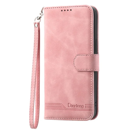 DIERFENG DF-03 For OnePlus Nord 4 Leather Case Lines Imprint Wallet Phone Cover