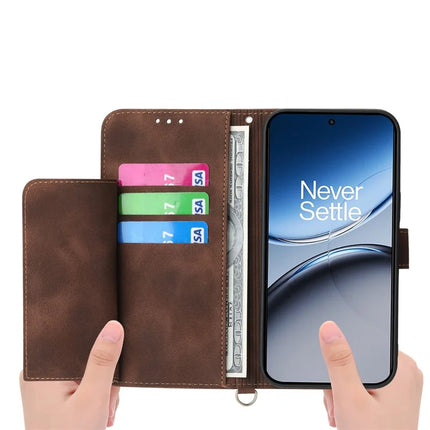 For OnePlus Nord 4 Case Flower Pattern PU Leather Wallet Phone Cover with Strap