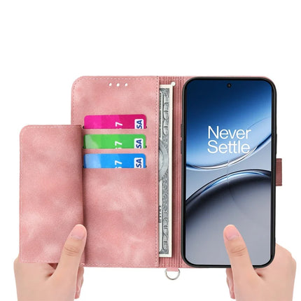 For OnePlus Nord 4 Case Flower Pattern PU Leather Wallet Phone Cover with Strap