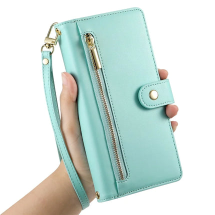 DF-011 For OnePlus Nord 4 Case Zipper Pocket Wallet Leather Phone Cover with Straps