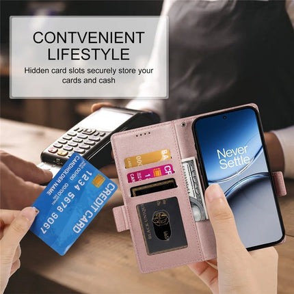 DF-010 For OnePlus Nord 4 Stand Case PU Leather Wallet Phone Cover