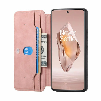 CASENEO For OnePlus Ace 3 5G / 12R 5G Case Cross Texture Leather Detachable Magnetic Phone Cover