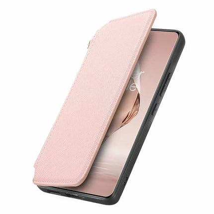 CASENEO For OnePlus Ace 3 5G / 12R 5G Case Cross Texture Leather Detachable Magnetic Phone Cover