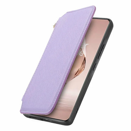 CASENEO For OnePlus Ace 3 5G / 12R 5G Case Cross Texture Leather Detachable Magnetic Phone Cover