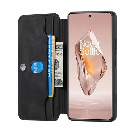 CASENEO For OnePlus Ace 3 5G / 12R 5G Case Cross Texture Leather Detachable Magnetic Phone Cover