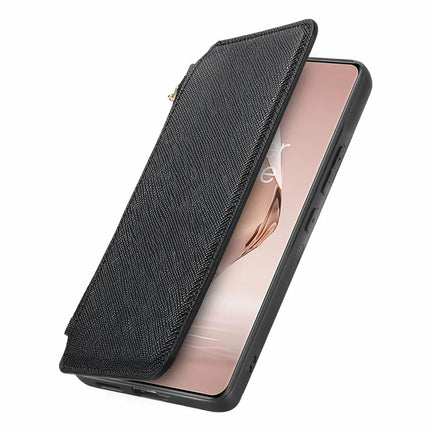 CASENEO For OnePlus Ace 3 5G / 12R 5G Case Cross Texture Leather Detachable Magnetic Phone Cover