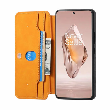 CASENEO For OnePlus Ace 3 5G / 12R 5G Case Cross Texture Leather Detachable Magnetic Phone Cover