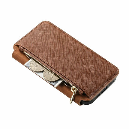 CASENEO For OnePlus Ace 3 5G / 12R 5G Case Cross Texture Leather Detachable Magnetic Phone Cover